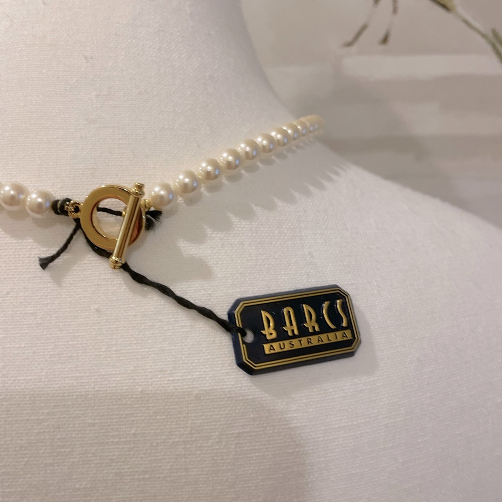 NWT BARCS Faux βEssential Pearlβ Chocker-Style Necklace $35 (RRP $49.95)ποΈπ - Picture 4 of 5